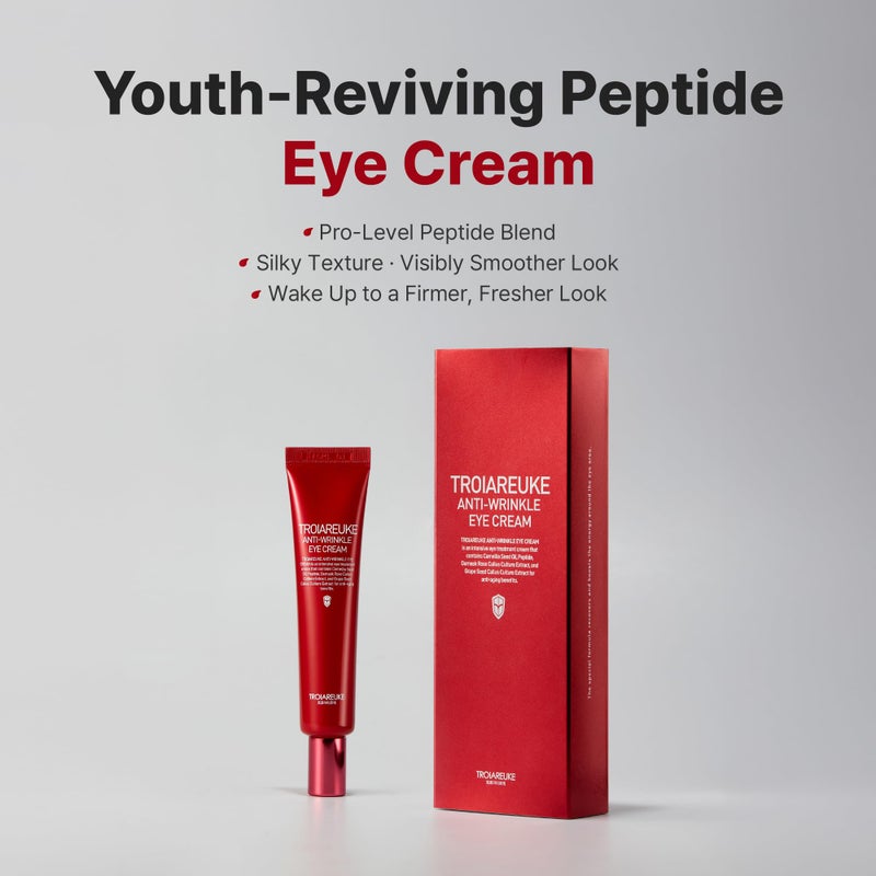 TROIAREUKE Anti-Wrinkle Eye Cream, Intensive Anti-Aging Firming Cream For Face and Neck | Rose Infused Moisturizer Packed With Antioxidants from Peptides and Botanical Extracts, Korean Skin Care - Image 4